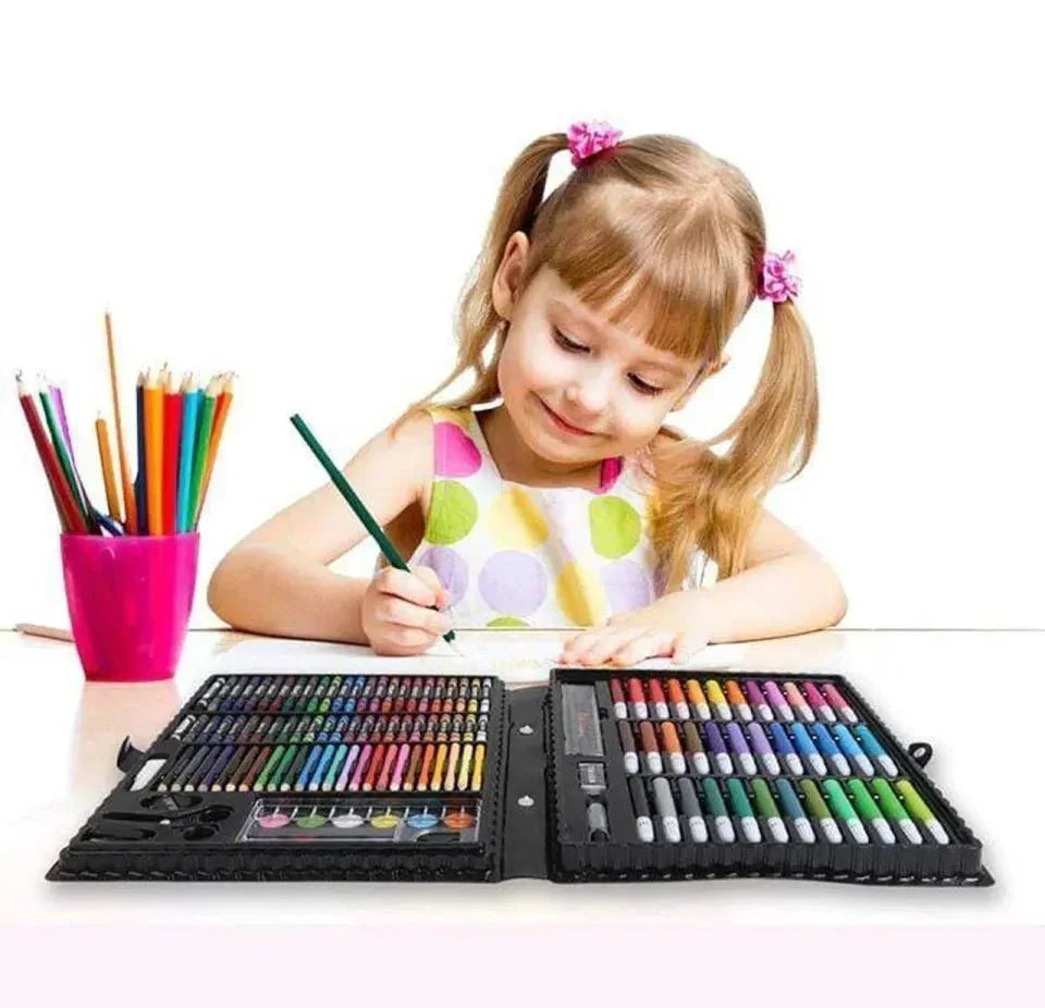 150 Pcs Kids Coloring Set For Children - Happydeals.lk
