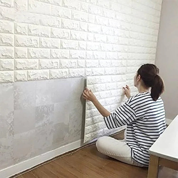 3D Wallpaper For Walls Wall Sticker Brick Sticker - Happydeals.lk