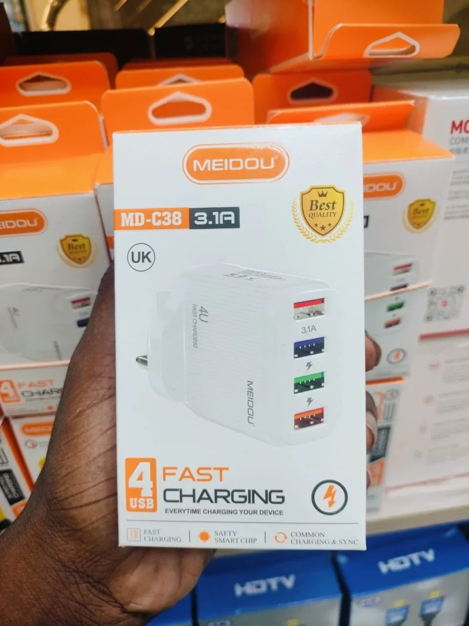 4 Port USB Fast Charging 3.1A Brandnew - Happydeals.lk