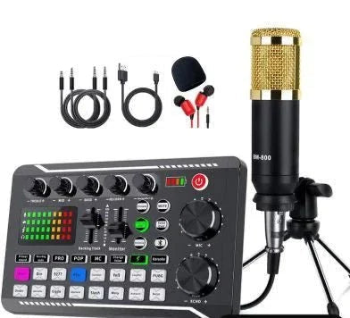 F998+Bm800 condenser microphone Brandnew - Happydeals.lk