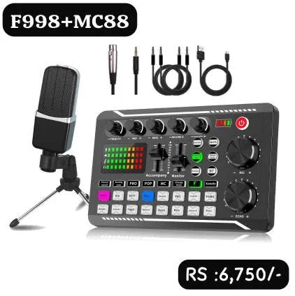 F998+MC88 Condenser microphone Brand new - Happy Deals
