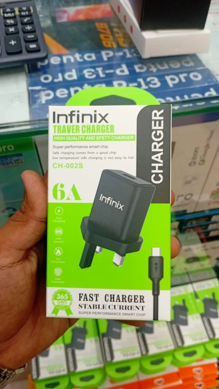 Infibix travel charger Brandnew - Happydeals.lk