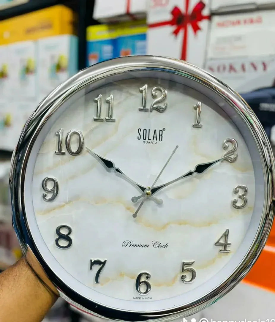 Solar Quartz Clock model SQ 40 Brandnew - Happydeals.lk