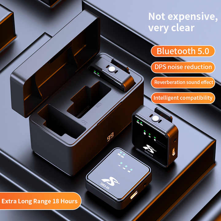 SX63 Wireless Microphone with power casing Brandnew - Happydeals.lk