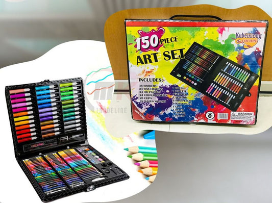 150 Pcs Kids Coloring Set For Children - Happydeals.lk