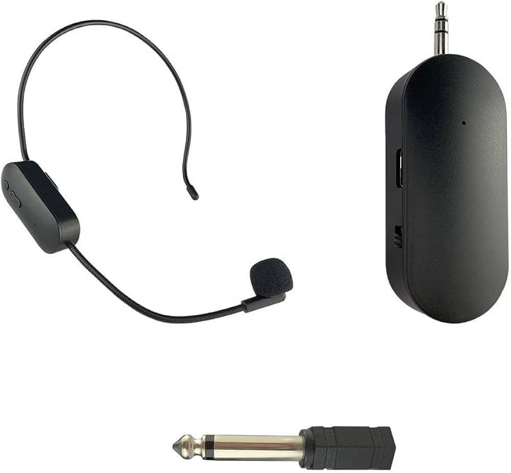 Ay101 Wireless Head Microphone Rechargeable - Happydeals.lk