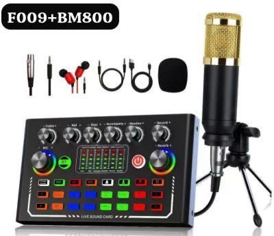 F009 +Bm800 Condenser MICROPHONE Brandnew - Happydeals.lk