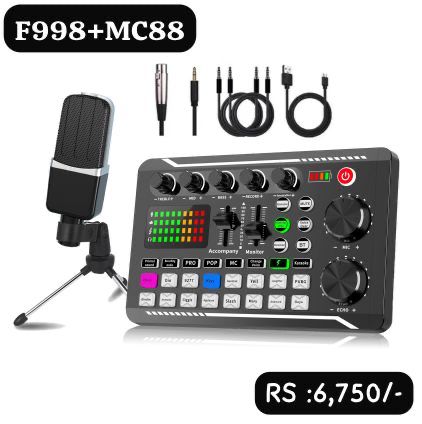 F998+MC88 Condenser microphone Brand new - Happydeals.lk