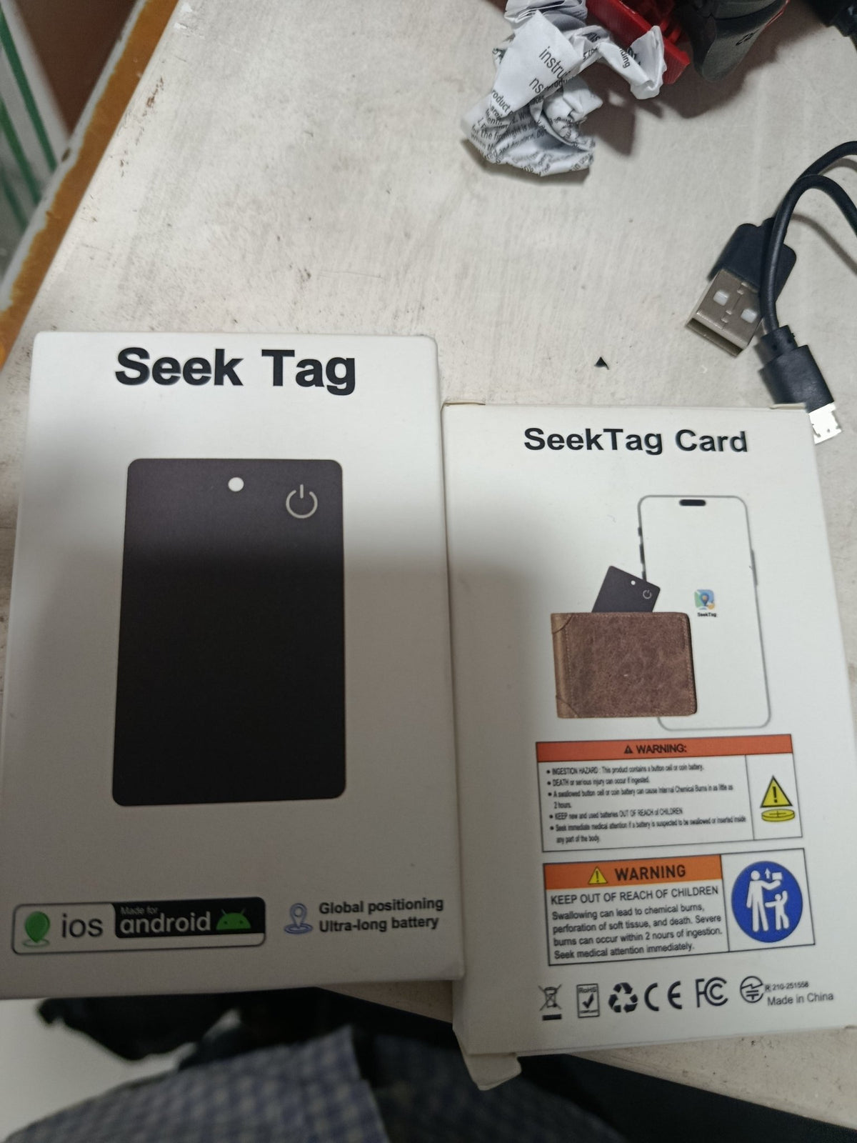 Gps Wallet Card pet Tracking device Seek Tag App - Happy Deals