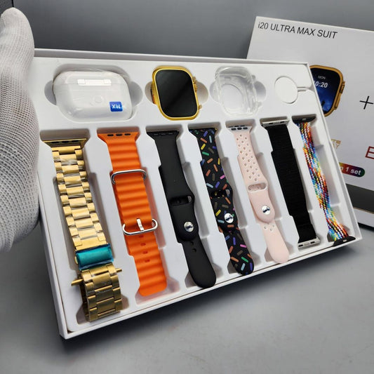 i20 Max Suit Gold Smart Watch - Happydeals.lk