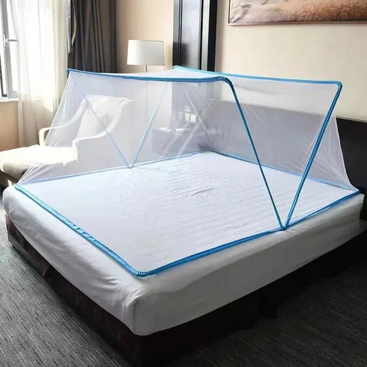 Single Bed Foldable Mosquito Net - (L - 5ft , W - 6ft) - Happy Deals