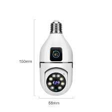 Wifi bulb Camera Dual Lense Wifi Camera New - Happy Deals